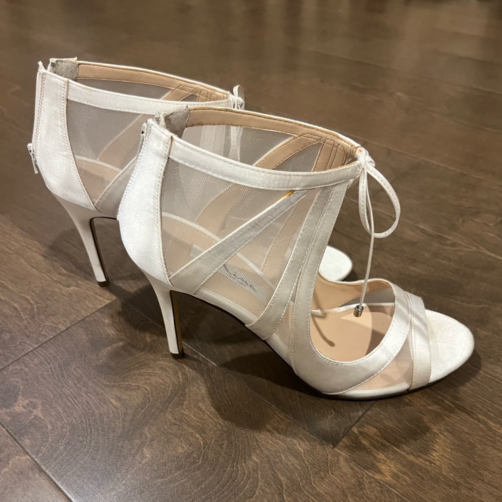 Wedding/bridal Evening heels with mesh
